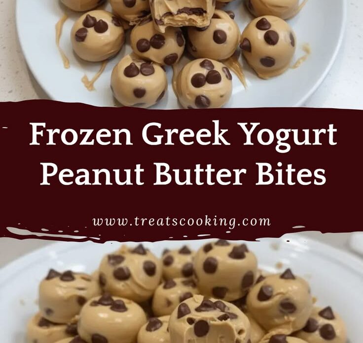 Frozen Greek Yogurt Peanut Butter Bites